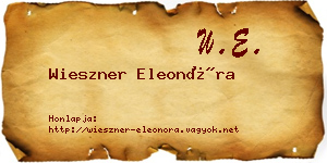 Wieszner Eleonóra névjegykártya